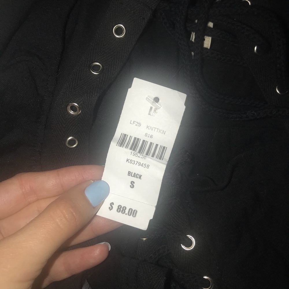 LF lace up tank